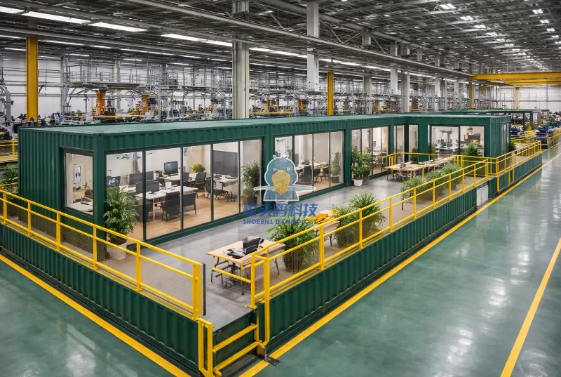 Integrated Innovation of Container Office Area Planning and On-Site Management